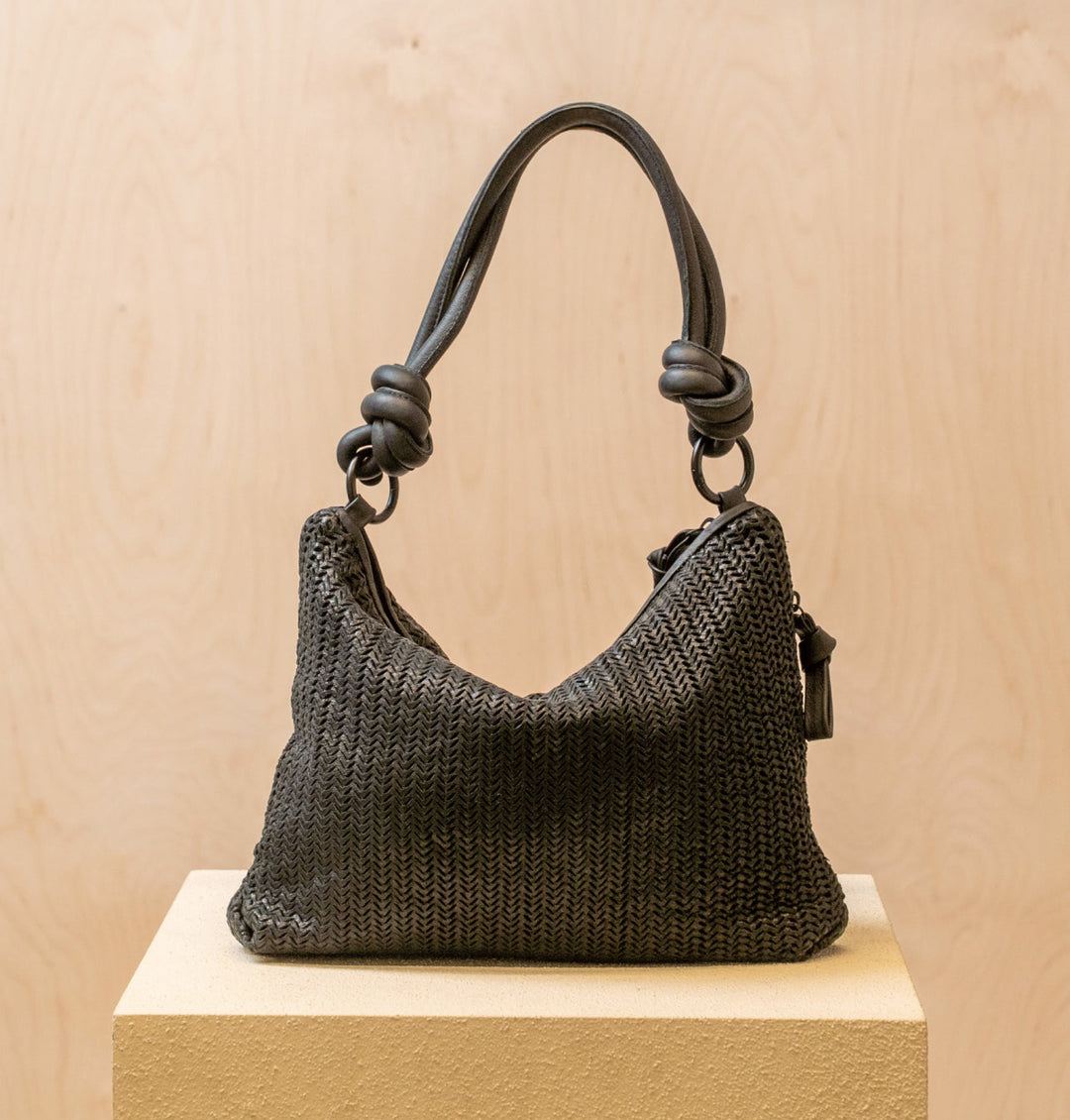 Daniella Lehavi Dallas Contour Shoulder Bag in Charcoal available at Barbara Katz