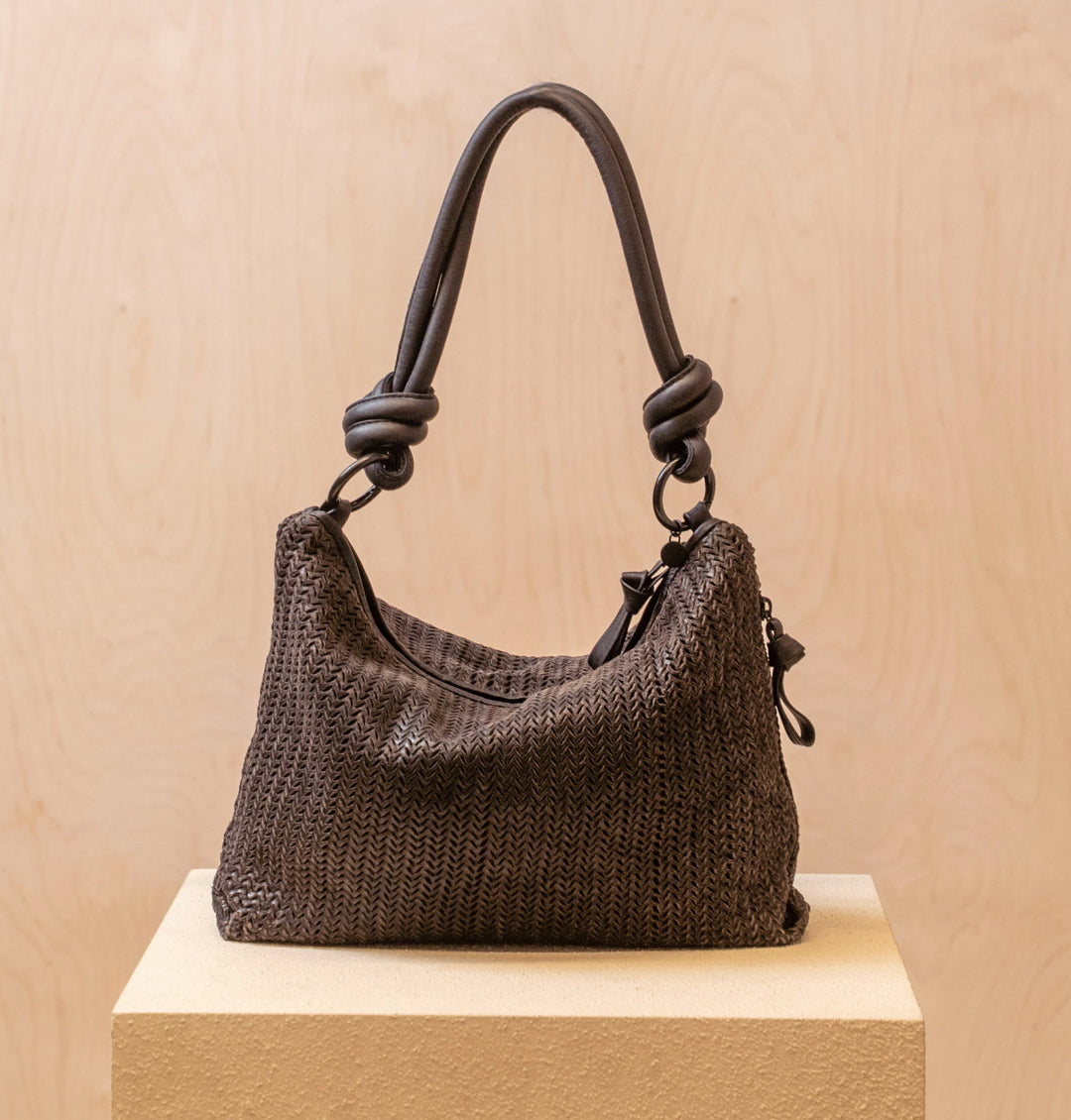 Daniella Lehavi Dallas Contour Shoulder Bag in Oak available at Barbara Katz