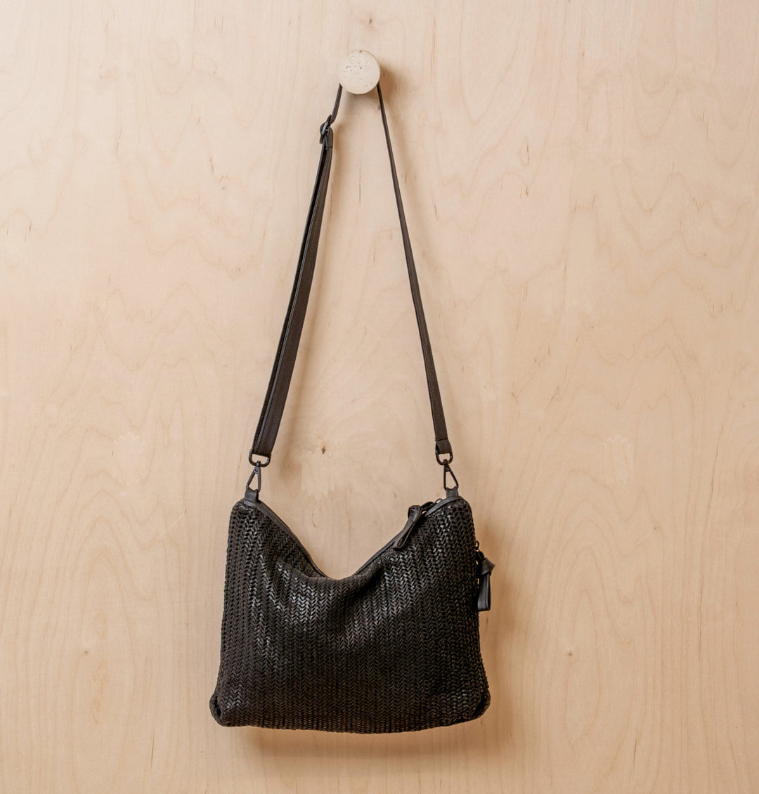 Daniella Lehavi Dallas Contour Shoulder Bag in Charcoal available at Barbara Katz