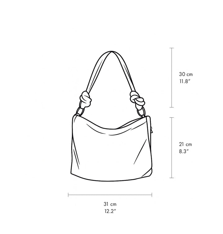 Daniella Lehavi Dallas Contour Shoulder Bag measurements