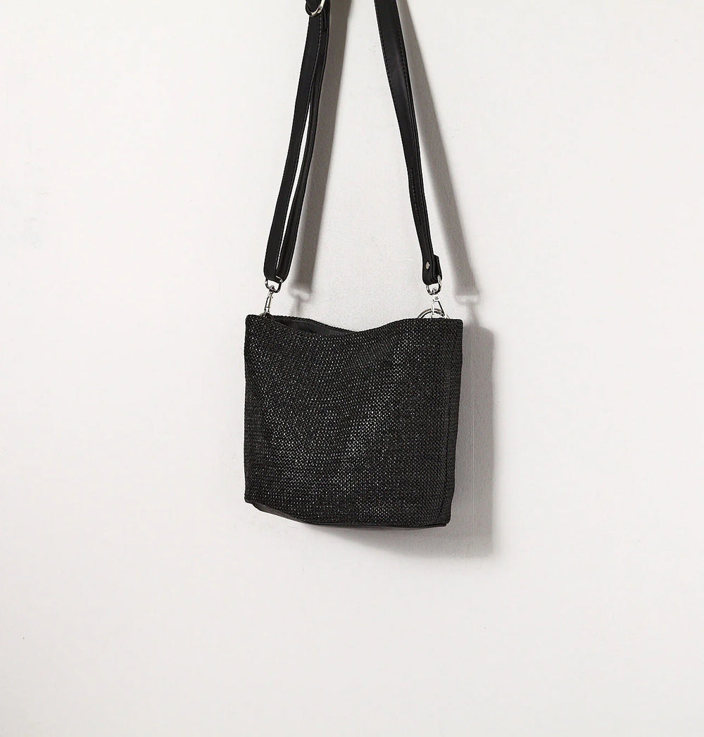 Daniella Lehavi Dallas Hobo Bag in Black Straw available at Barbara Katz