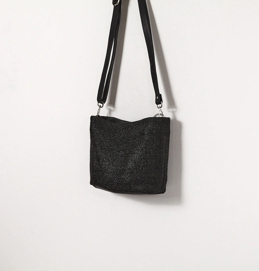 Daniella Lehavi Dallas Hobo Bag in Black Straw available at Barbara Katz