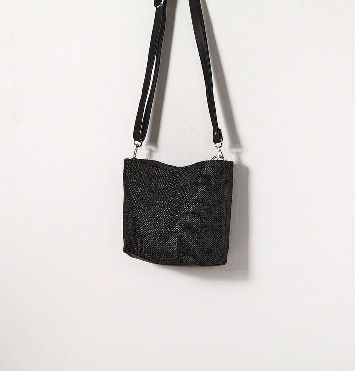 Daniella Lehavi Dallas Hobo Bag in Black Straw available at Barbara Katz