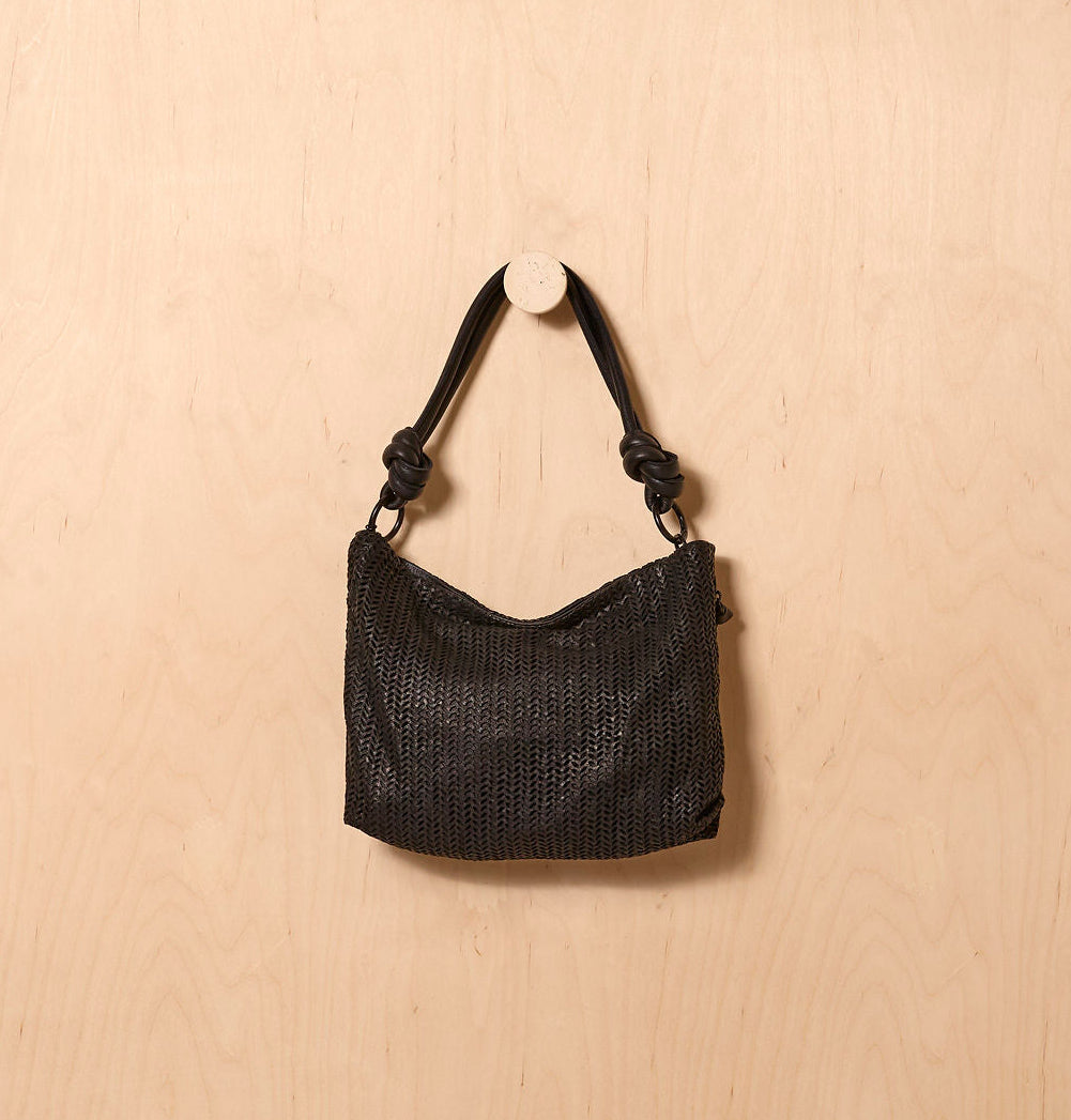 Daniella Lehavi Dallas Contour Shoulder Bag in Charcoal available at Barbara Katz