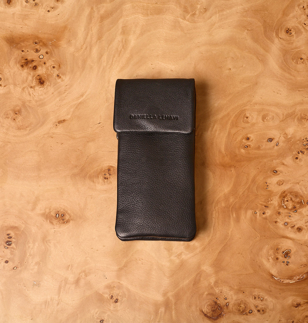 Daniella Lehavi Iris Double Glasses Case in Black available at Barbara Katz