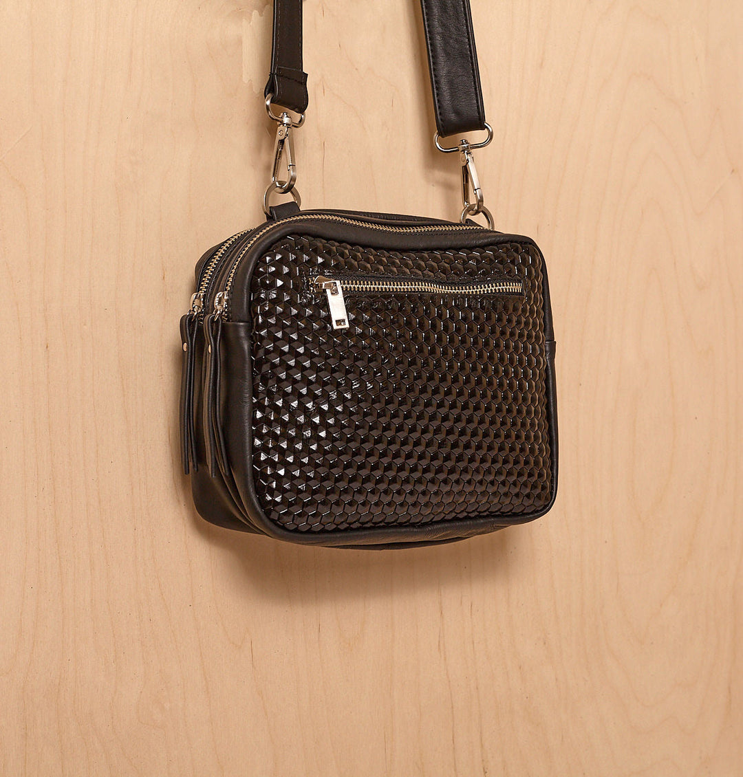 Daniella Lehavi Louise Mini Bag in 3D Black available at Barbara Katz