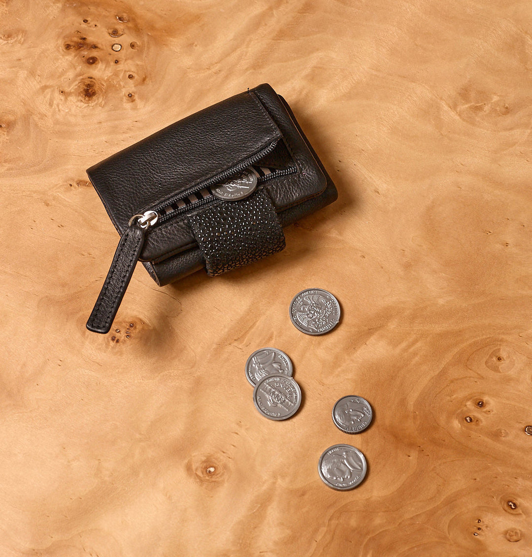 Daniella Lehavi Frida Small Wallet in Dazzled Black available at Barbara Katz