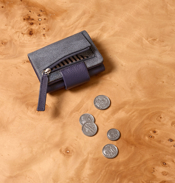 Daniella Lehavi Frida Small Wallet in Blue available at Barbara Katz