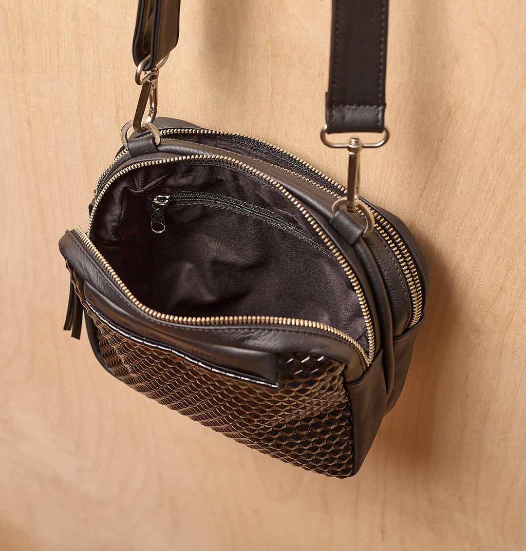 Daniella Lehavi Louise Mini Bag in 3D Black available at Barbara Katz