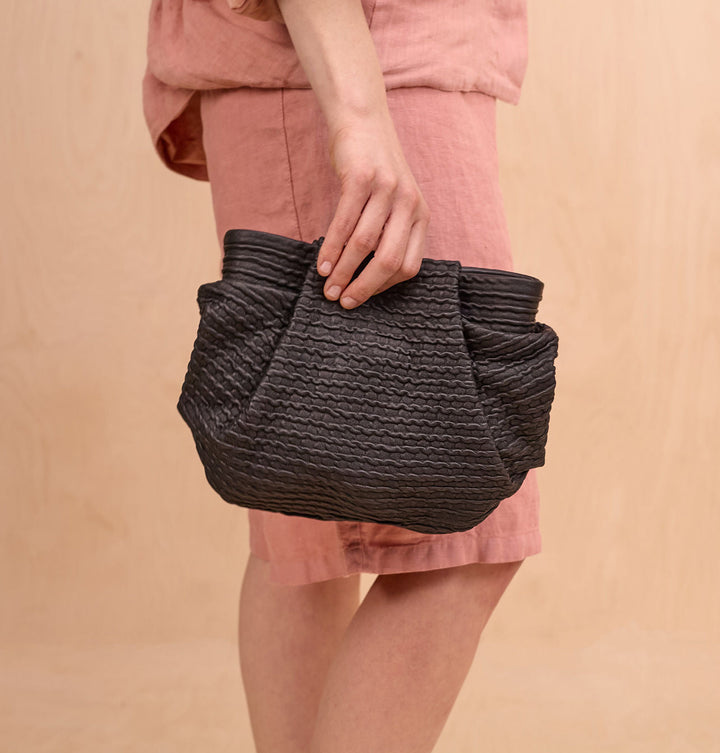 Daniella Lehavi Bali Knotted Mini Bag in Black available at Barbara Katz