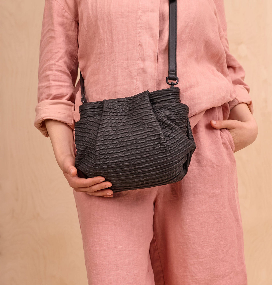 Daniella Lehavi Bali Knotted Mini Bag in Black available at Barbara Katz