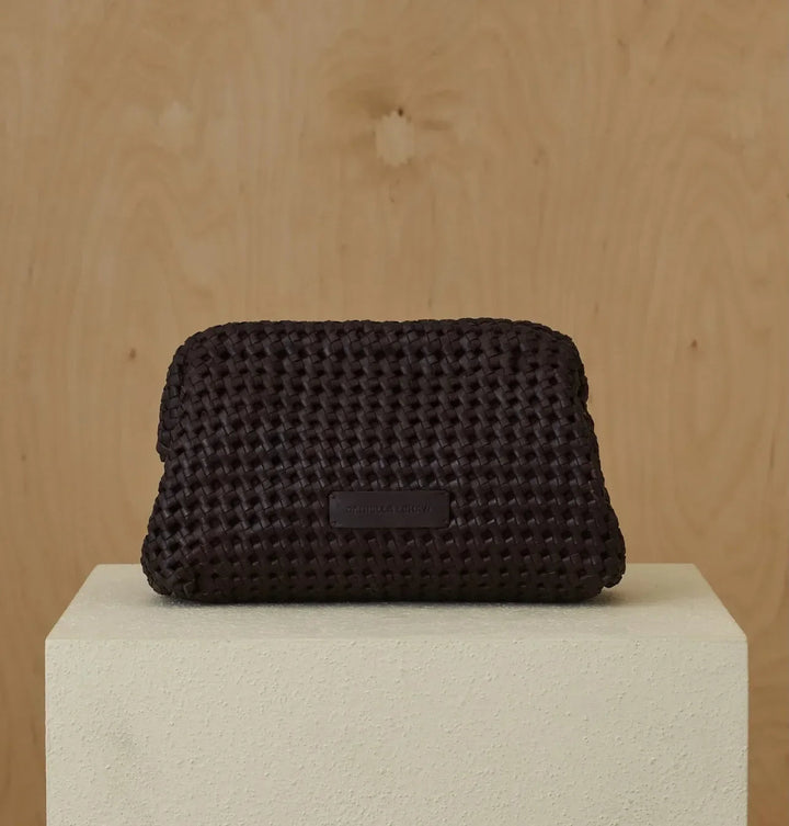 Daniella Lehavi Vivian Clutch Bag in Chocolate available at Barbara Katz