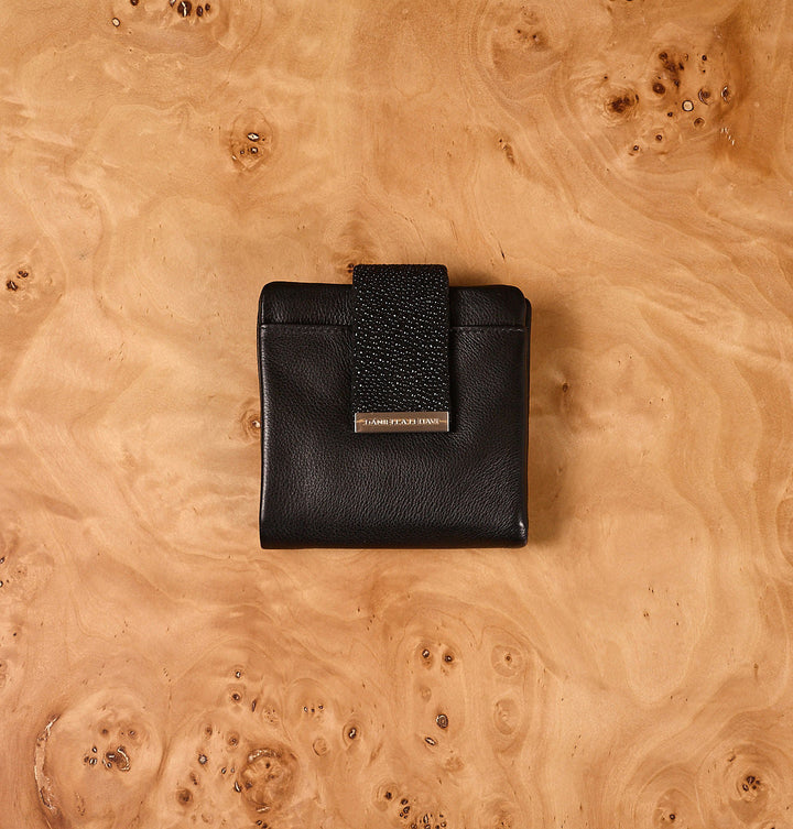 Daniella Lehavi Frida Medium Wallet in Dazzled Black available at Barbara Katz