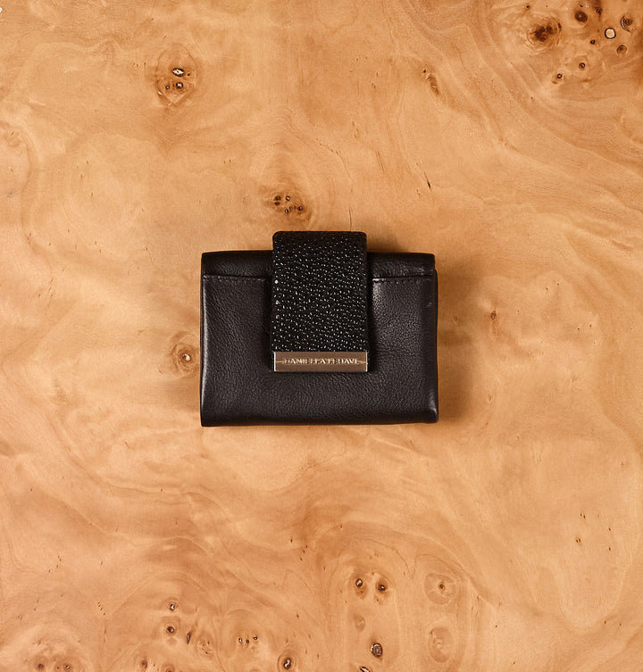 Daniella Lehavi Frida Small Wallet in Dazzled Black available at Barbara Katz