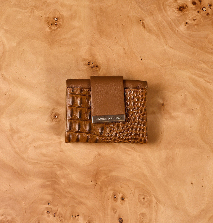 Daniella Lehavi Frida Small Wallet in Camel available at Barbara Katz