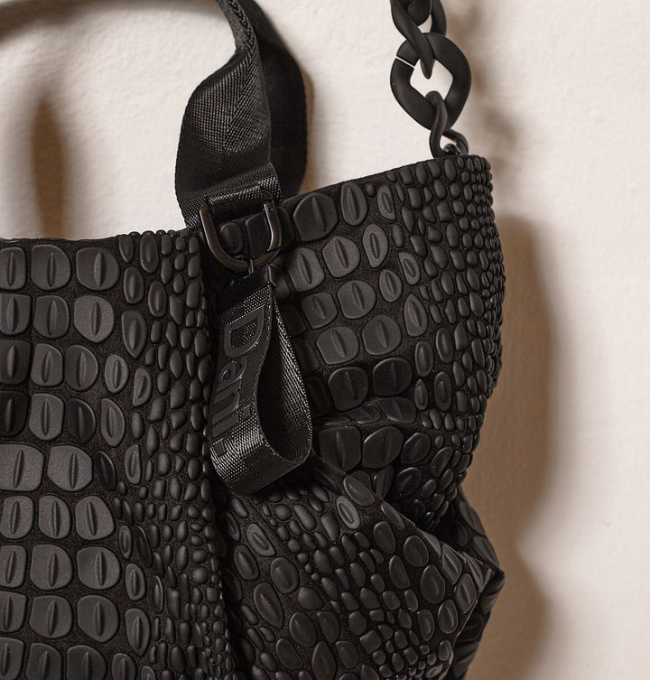 Dani Vegan Daniella Lehavi Tokyo Satchel Bag in Black available at Barbara Katz