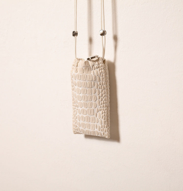 Daniella Lehavi Dani Tokyo Phone Pocket in Vanilla available at Barbara Katz