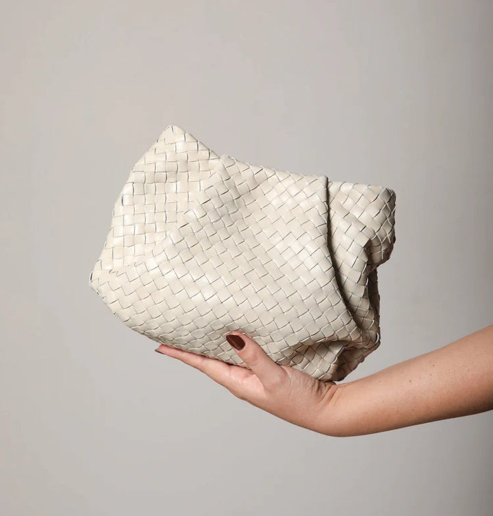 Daniella Lehavi Bali Mini Knotted Bag - Ivory Woven