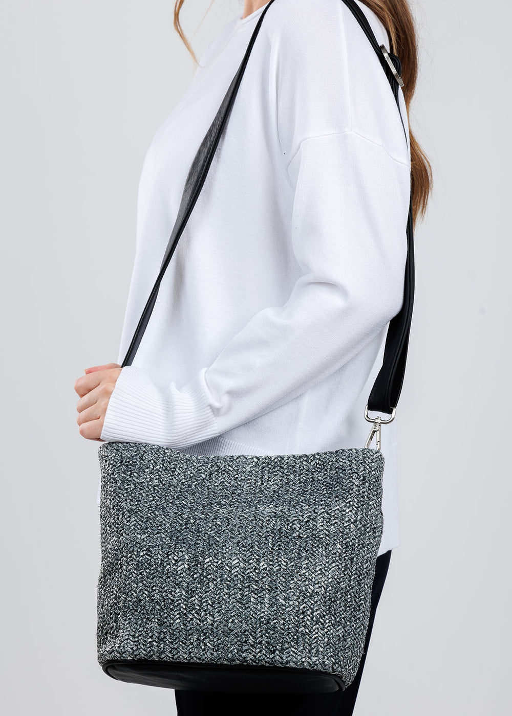 Daniella Lehavi Dallas Hobo Bag in Straw Melange available at Barbara Katz