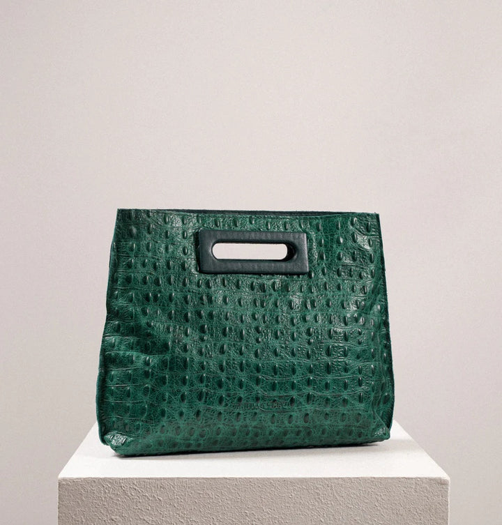 Daniella Lehavi Kamakura Clutch - Green Croco