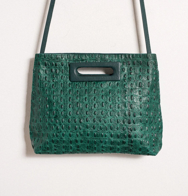 Daniella Lehavi Kamakura Clutch - Green Croco