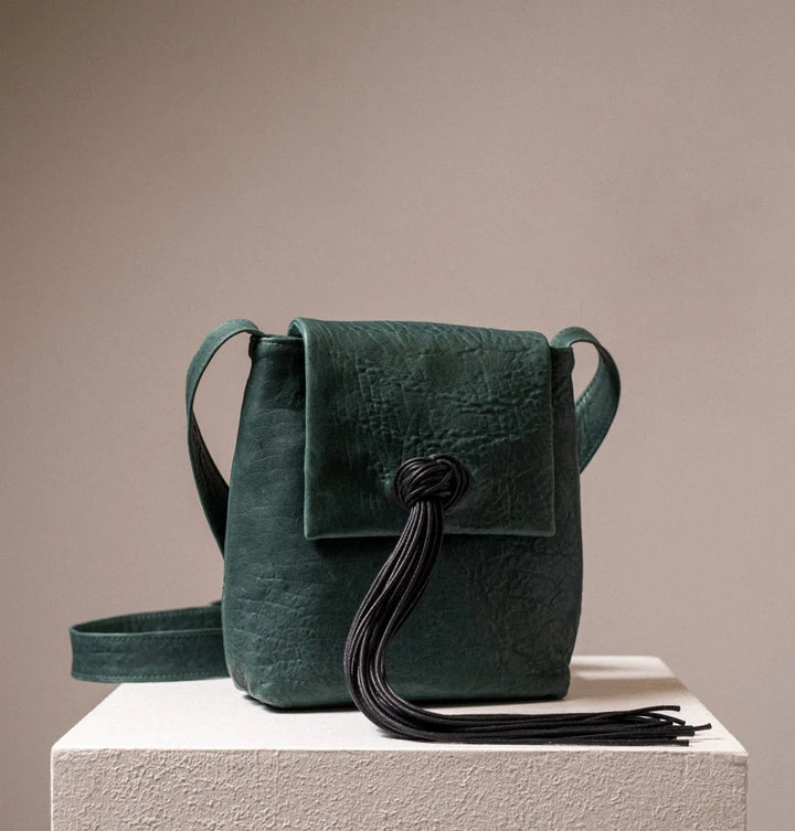 Daniella Lehavi Lucy Fringes Crossbody - Forest Green