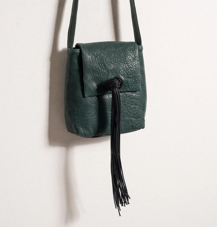 Daniella Lehavi Lucy Fringes Crossbody - Forest Green