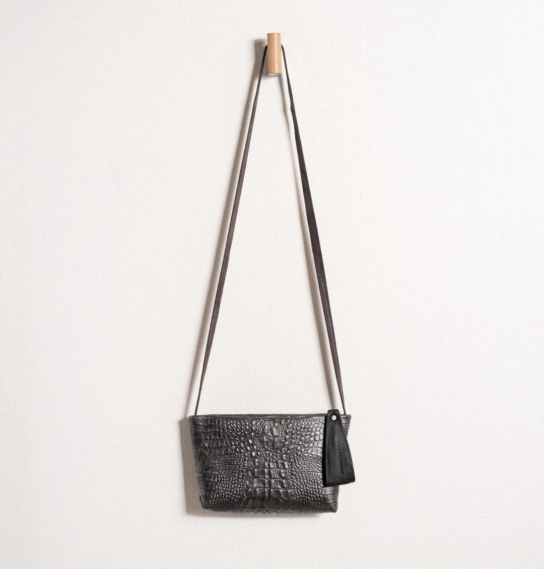 Daniella Lehavi Vega Small Clutch  - Pewter Croco