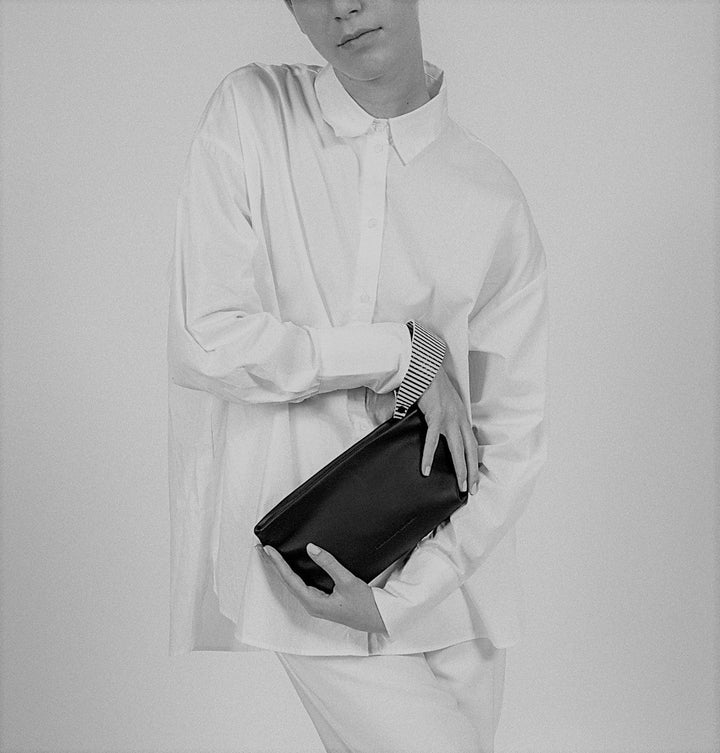 Daniella Lehavi Vega Small Clutch  - Pewter Croco