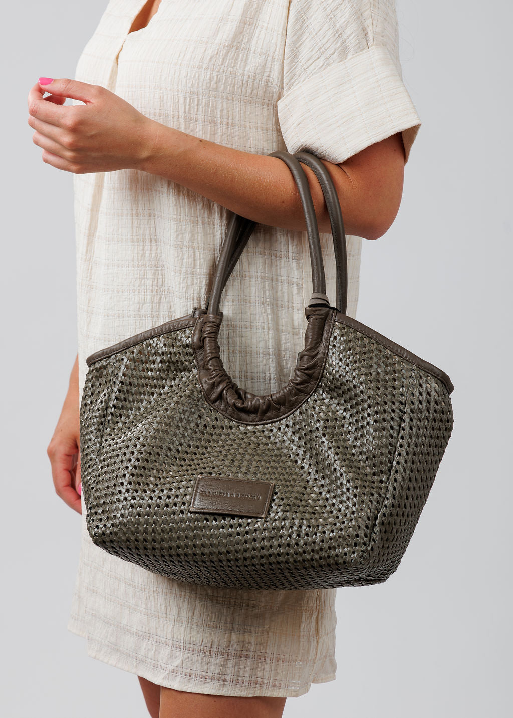 Daniella Lehavi Alba Tote Bag in Grey available at Barbara Katz