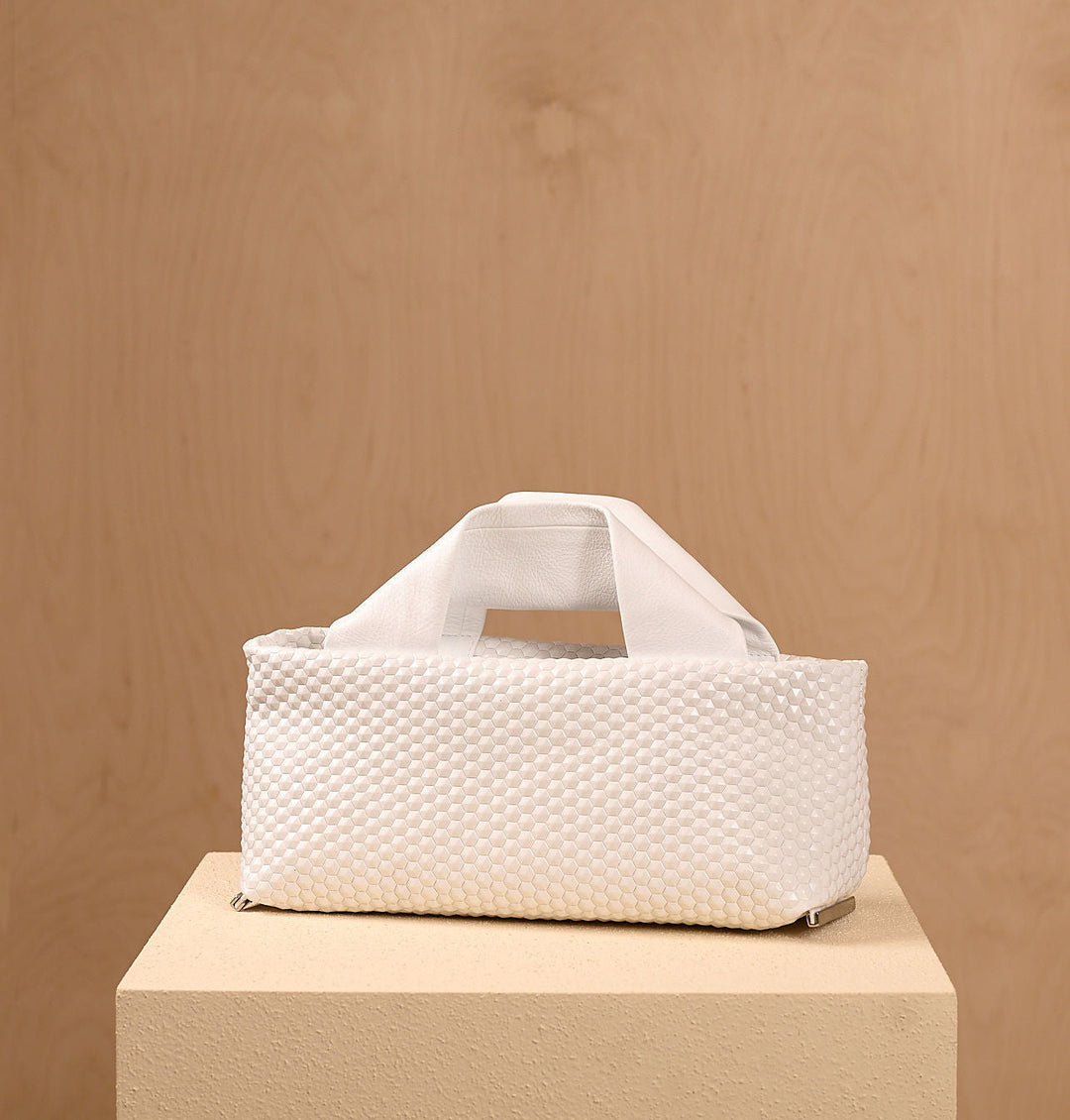 Daniella Lehavi Alexa Landscape Bag in 3D White available at Barbara Katz