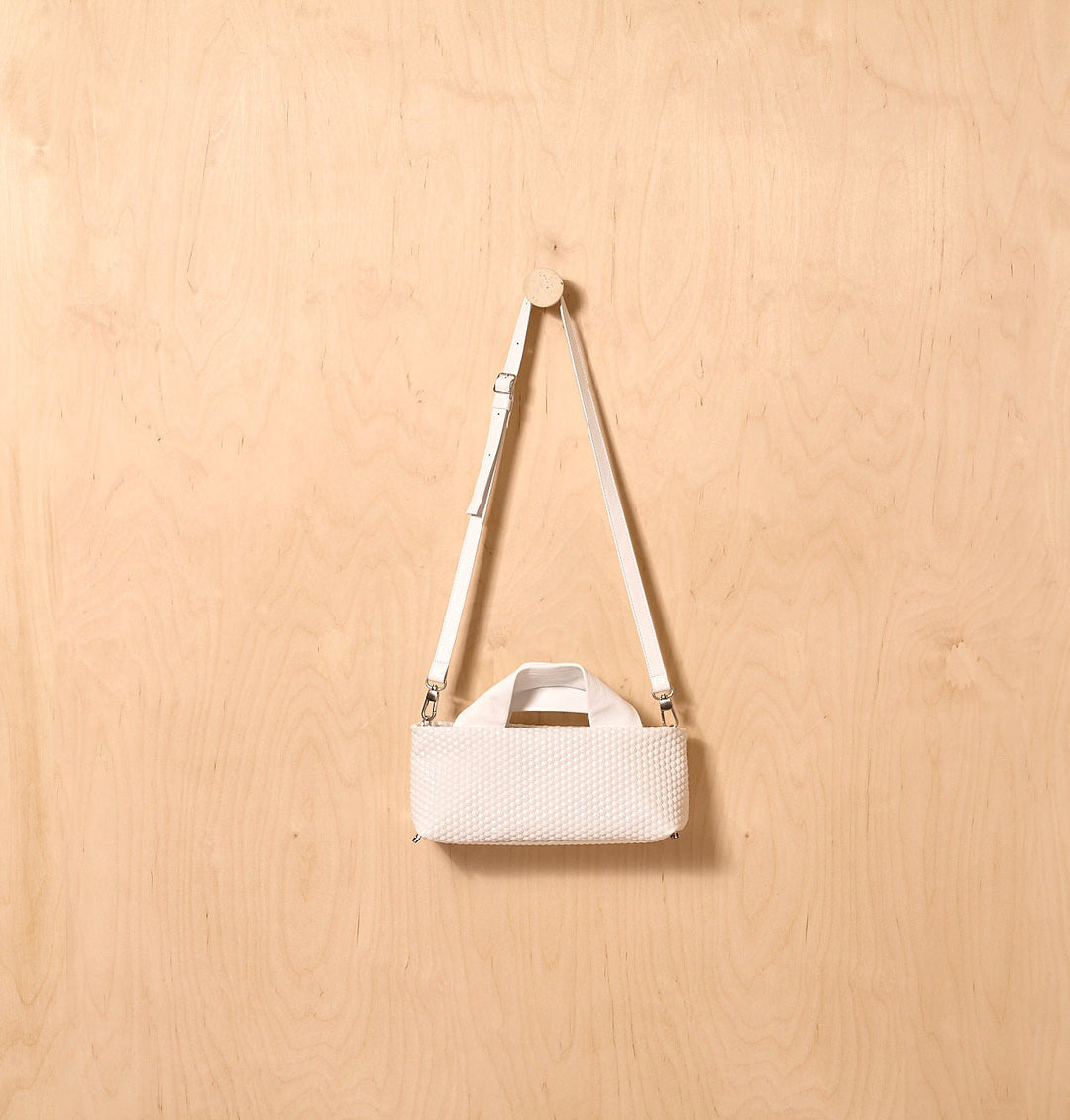 Daniella Lehavi Alexa Landscape Bag in 3D White available at Barbara Katz