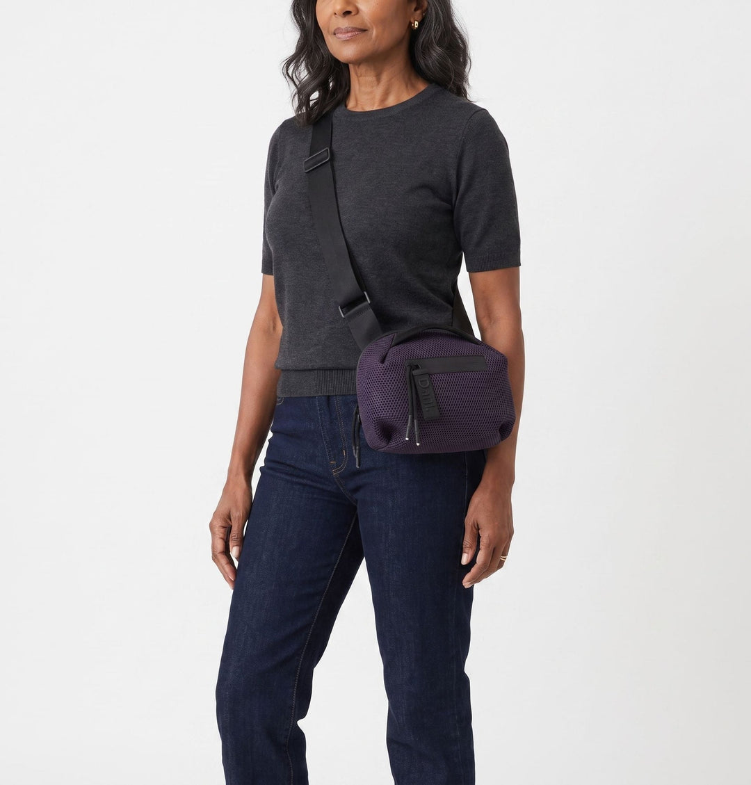 Daniella Lehavi Bonnie Crossbody Bag in Aubergine available at Barbara Katz