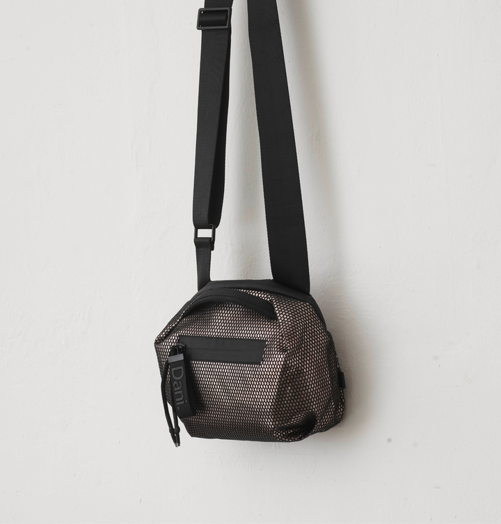 Daniella Lehavi Bonnie Crossbody Bag in Metallic available at Barbara Katz