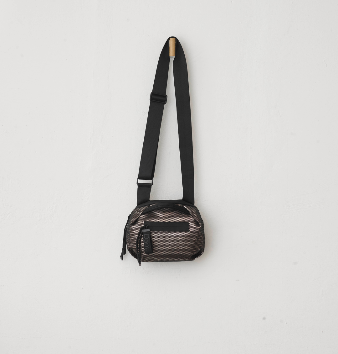 Daniella Lehavi Bonnie Crossbody Bag in Metallic available at Barbara Katz