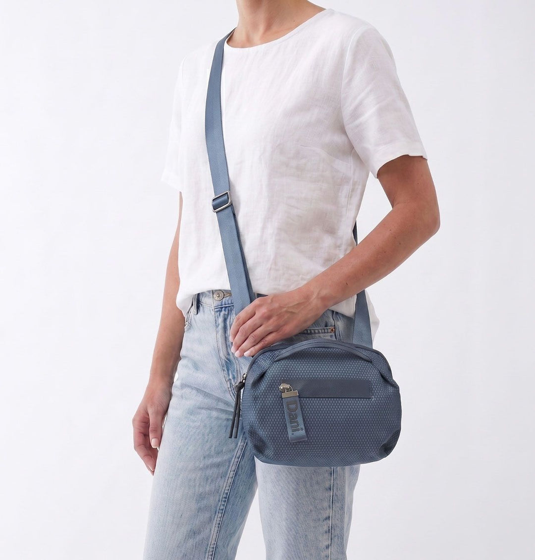Daniella Lehavi Bonnie Crossbody Bag in Light Denim available at Barbara Katz