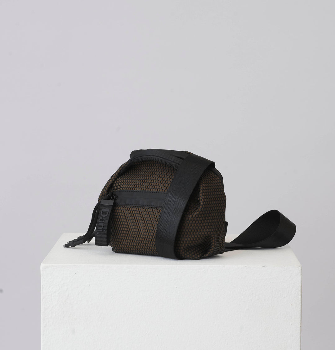 Daniella Lehavi Bonnie Mini Crossbody Bag in Cafe available at Barbara Katz