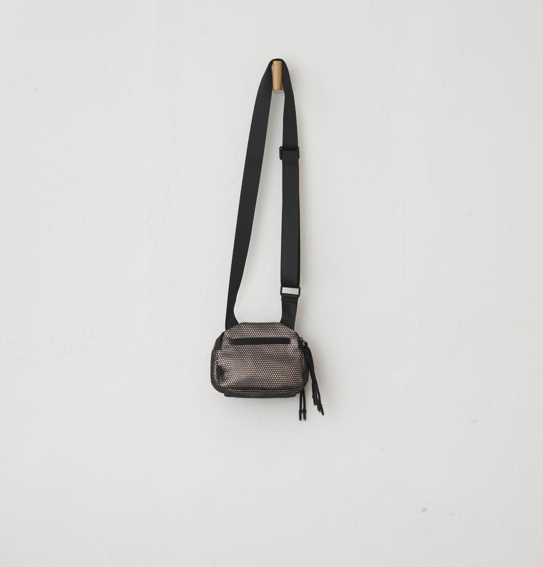 Daniella Lehavi Bonnie Mini Crossbody Bag in Metallic available at Barbara Katz