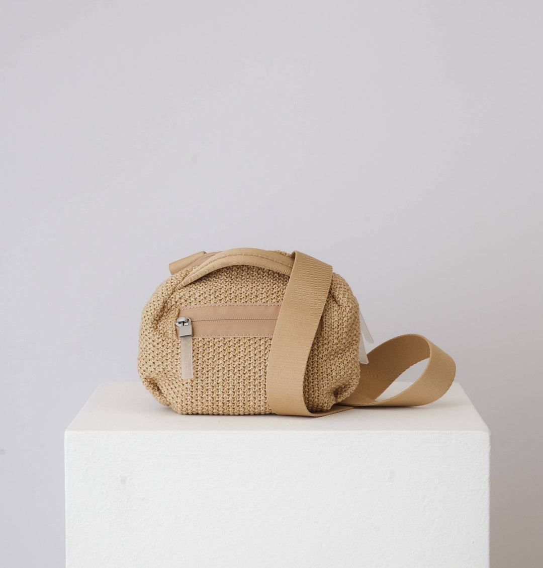 Daniella Lehavi Bonnie Mini Crossbody Bag in Straw available at Barbara Katz