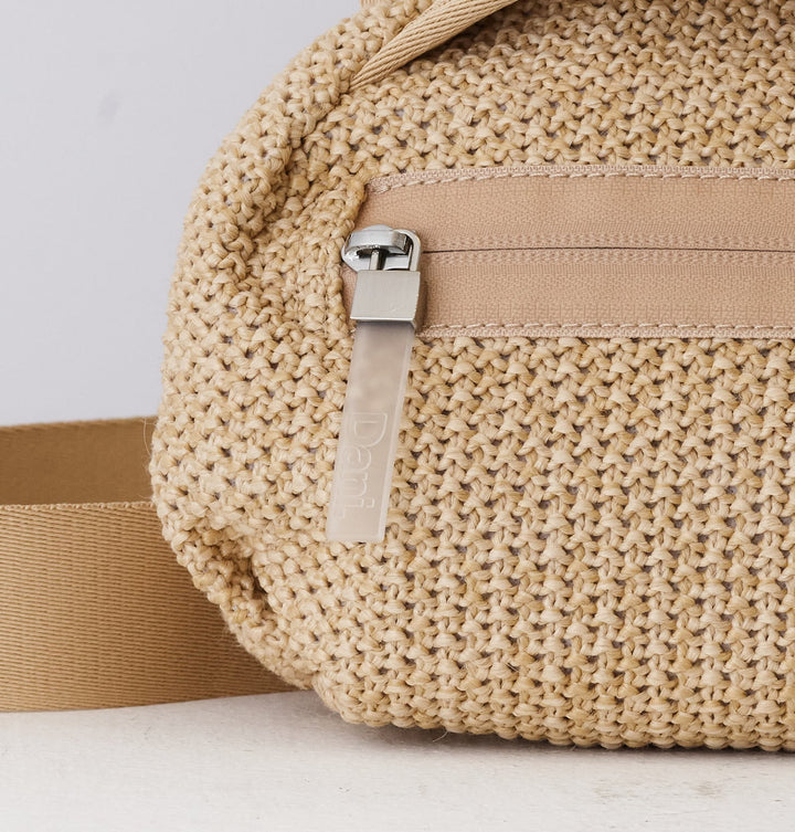 Daniella Lehavi Bonnie Mini Crossbody Bag in Straw available at Barbara Katz