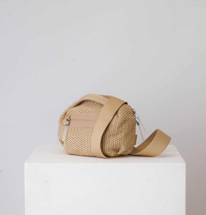 Daniella Lehavi Bonnie Mini Crossbody Bag in Straw available at Barbara Katz