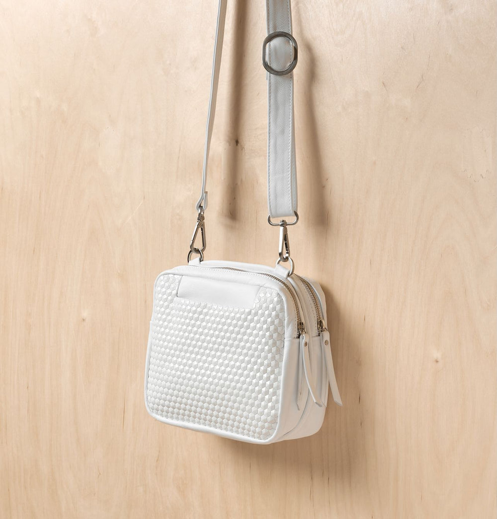 Daniella Lehavi Louise Mini Bag in 3D White available at Barbara Katz