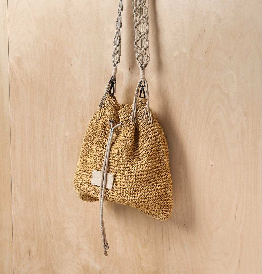 Daniella Lehavi Maui Bucket Bag in Ivory available at Barbara Katz