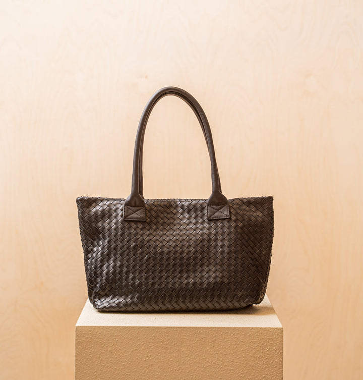 Daniella Lehavi Noelle Woven Tote Bag - Black available at Barbara Katz