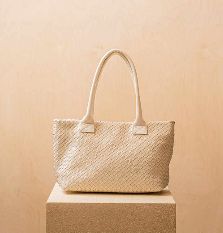 Daniella Lehavi Noelle Woven Tote Bag - Ivory available at Barbara Katz