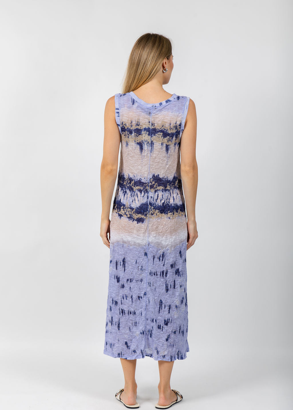 David Cline Laura Long Maxi Dress in Iris available at Barbara Katz