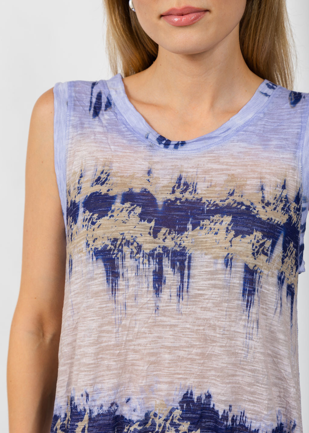 David Cline Laura Long Maxi Dress in Iris available at Barbara Katz
