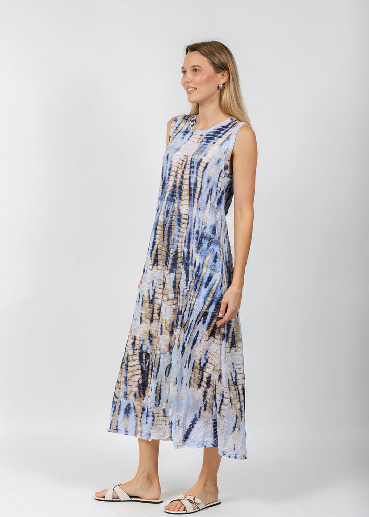David Cline Laura Long Maxi Dress in Storm available at Barbara Katz