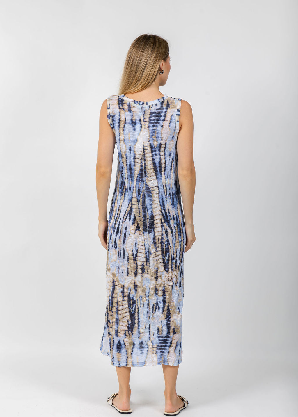 David Cline Laura Long Maxi Dress in Storm available at Barbara Katz