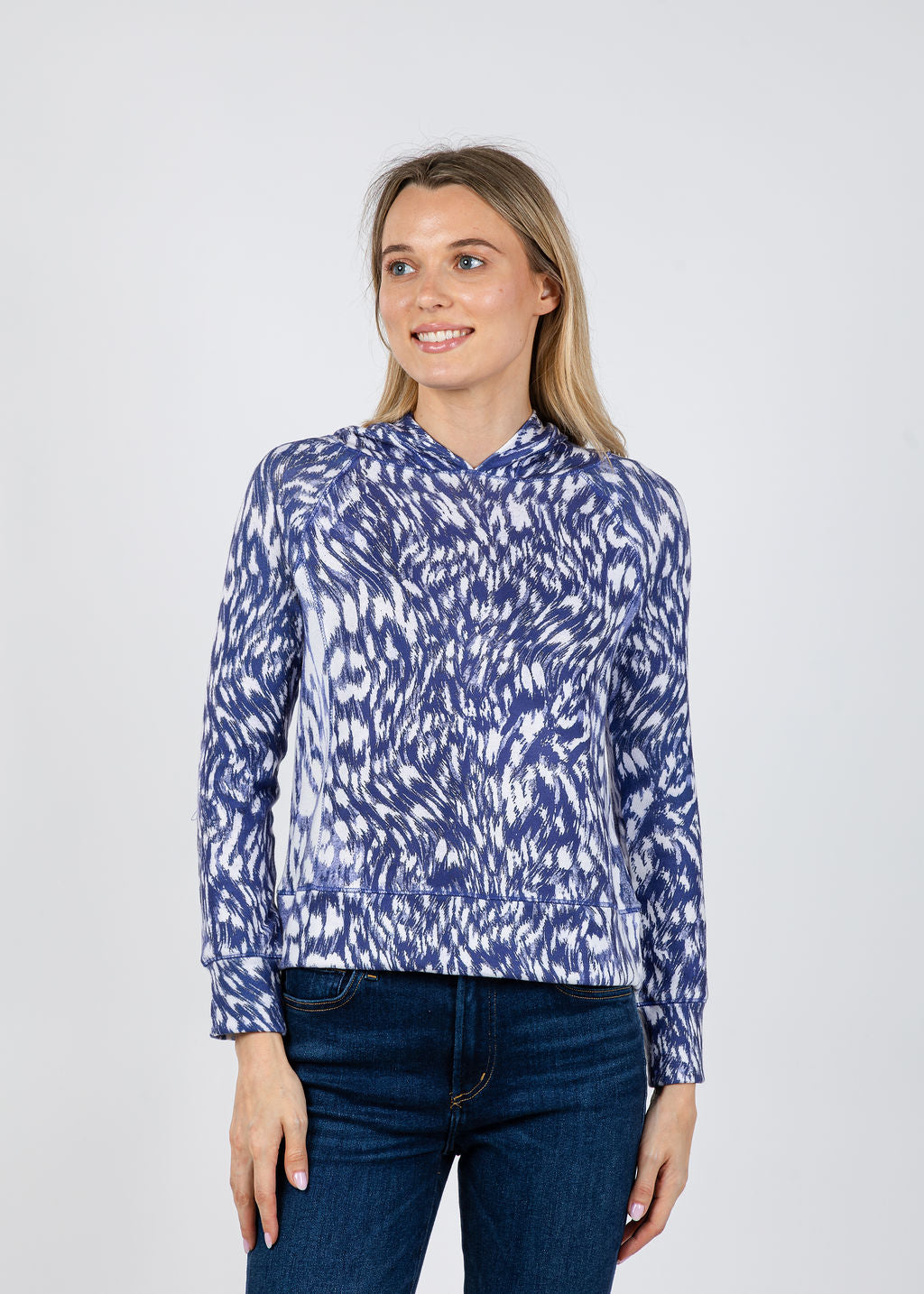 David Cline Lazara Hoodie in Ink available at Barbara Katz